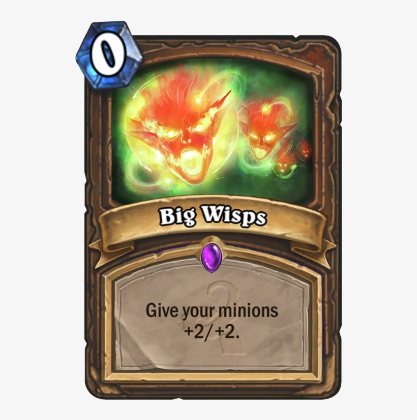 Big Wisps Card - Big Bad Voodoo Hearthstone, transparent png download