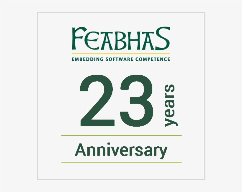 Feabhas 23 Anniversary Logo For Website - Parallel, transparent png download