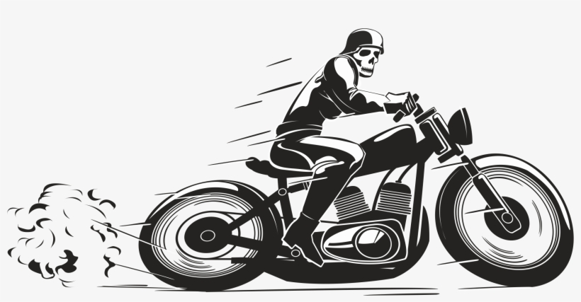 Delivery Clipart Motorcycle - Biker Png, transparent png download