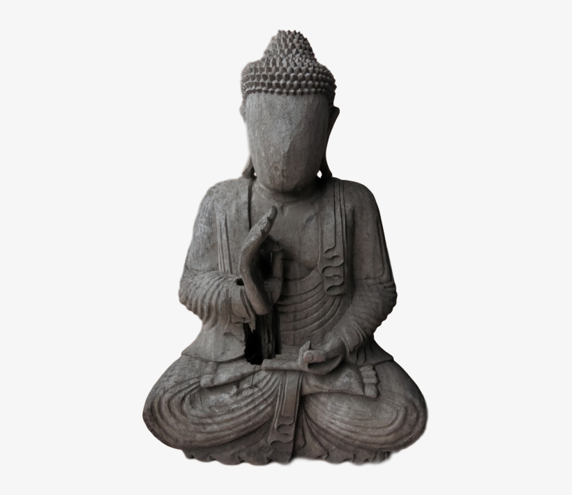 Hand Carved No Face Buddha - Gautama Buddha, transparent png download