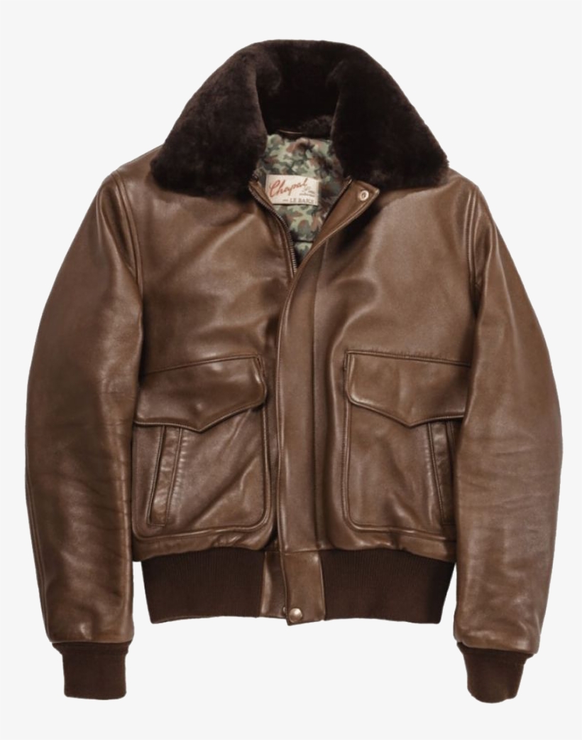 Leather Jacket Png Transparent Image - Leather Aviator Jacket, transparent png download