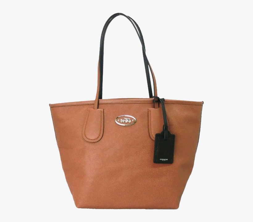 Coach Ladies Havan Leather Double Hands Tote Bag - Handbag, transparent png download