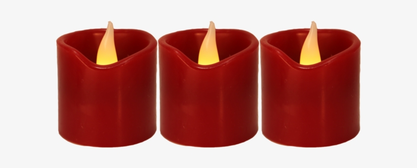 Led Candles 3 Pack Flame - Advent Candle, transparent png download