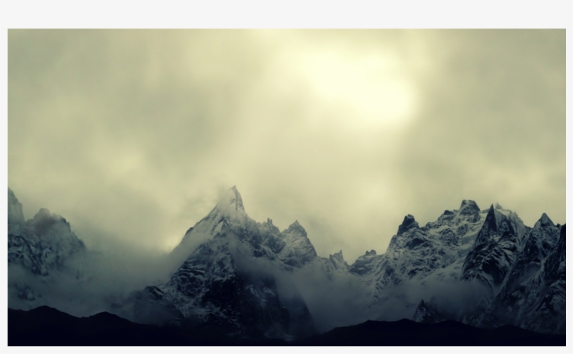 Score 50% - Misty Mountains Wallpaper Hd, transparent png download