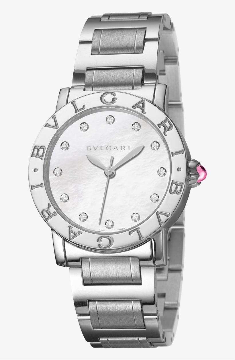 Bvlgari Bvlgari Watch Watch Steel White - Bulgari 101888, transparent png download