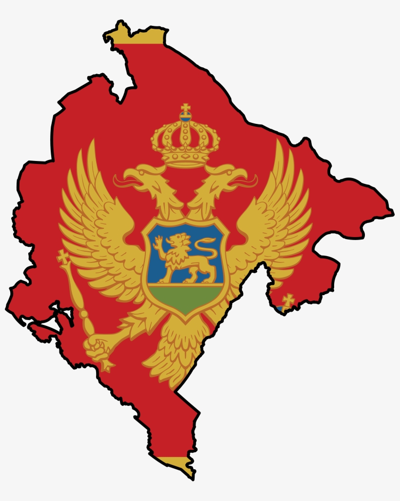 Trial Member - Egypt - Montenegro Flag Map Png, transparent png download