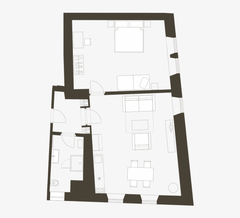 Apartmán - Floor Plan, transparent png download