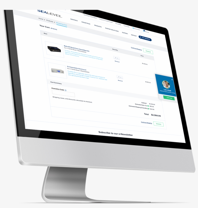 Ecommerce Website Design - Computer Monitor, transparent png download