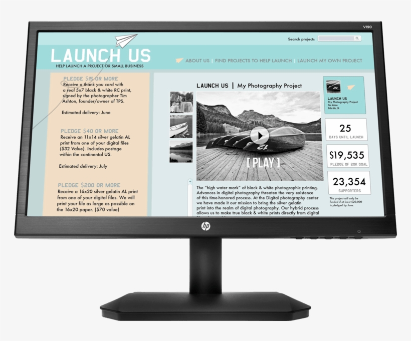Hp Elitedesk 800 G4 Mt Tower Desktop Pc 5lh72pa Hp - Hp V190 18.5 Inch Monitor, transparent png download