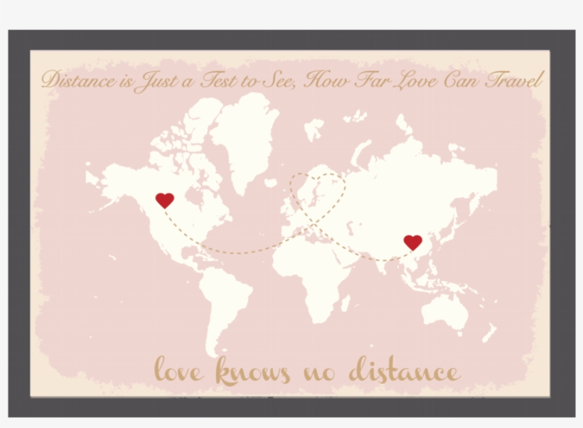 World Map Guestbook Pink And Gold V=1511338948 - World Map, transparent png download