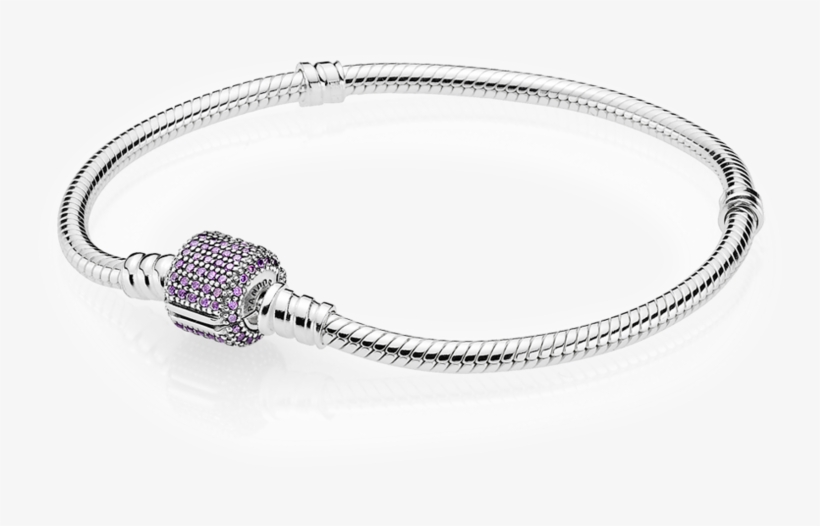 1000 X 1000 2 - Pandora Purple Pave Barrel Clasp Bracelet, transparent png download