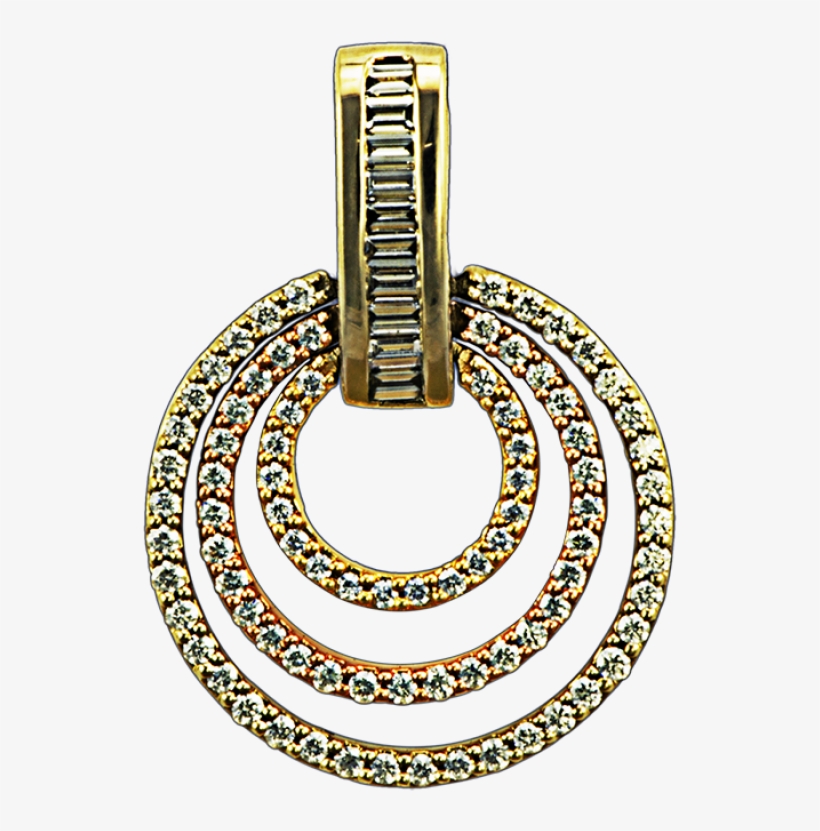 Modern Diamond Pendant - Circle, transparent png download