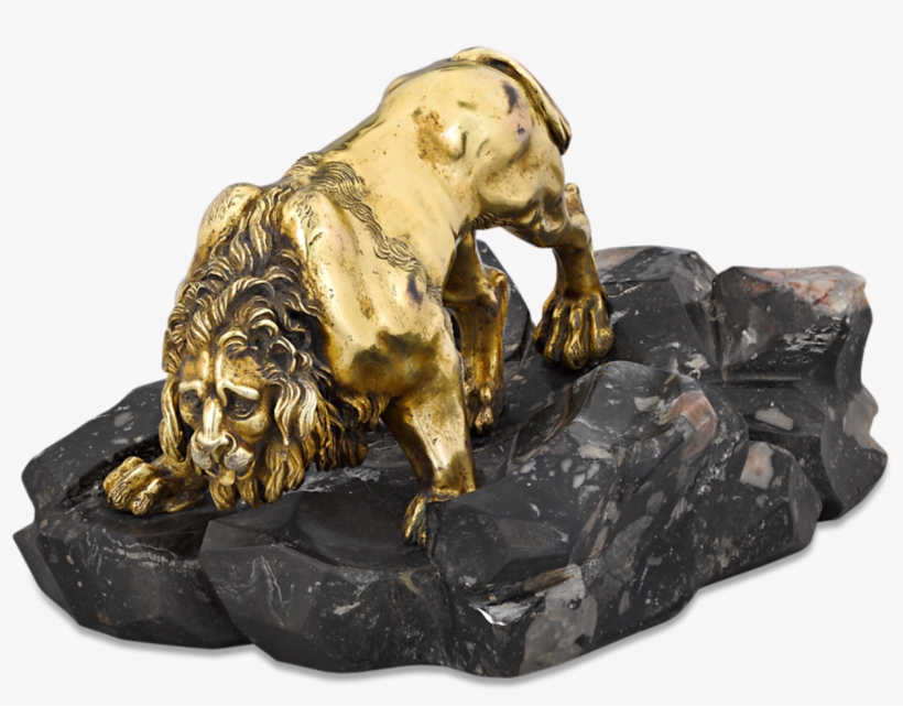 Bernini's Fountain Of The Four Rivers Lion - Statue, transparent png download