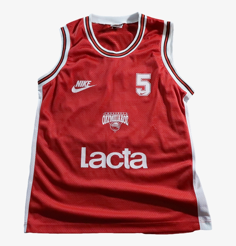 90s Nike Red Five Jersey Large - Vest, transparent png download