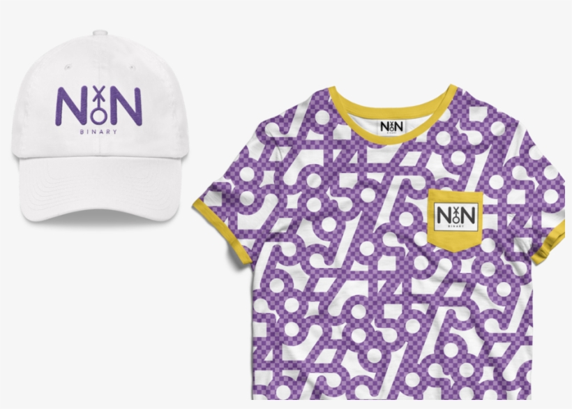 Nonbinary Hat And Shirt - Baseball Cap, transparent png download