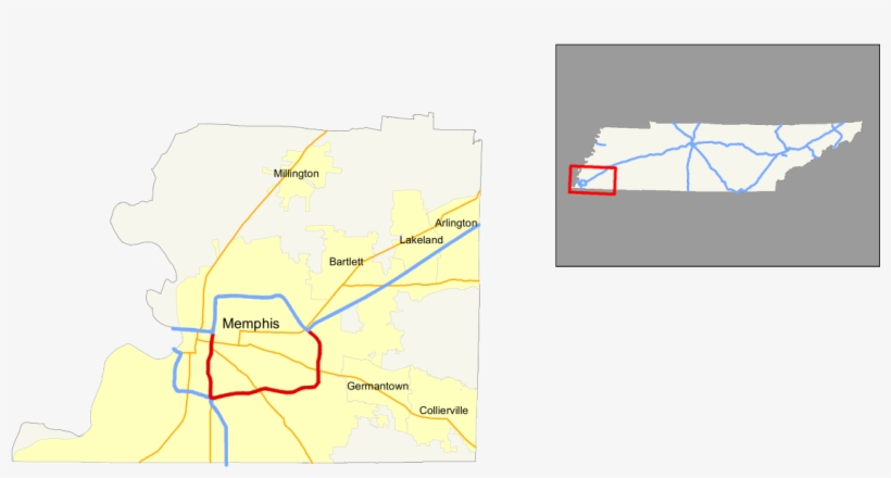 I-240 Tennessee - Map, transparent png download