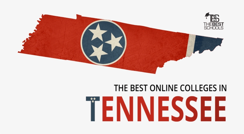 Best Online Colleges In Tennessee - Tennessee State With Flag Inside, transparent png download
