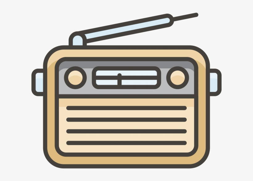 Radio Emoji Icon - Retro Radio Png Icon, transparent png download