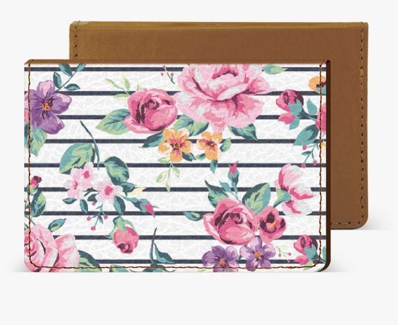 Pink Bloom Streak Credit Card Wallet - Macbook, transparent png download