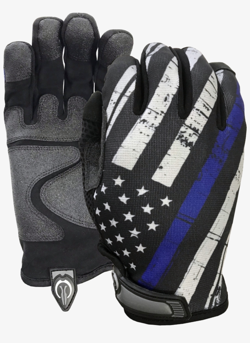 Home / Gloves / Thin Line Flag Series - Thin Blue Line Gloves, transparent png download