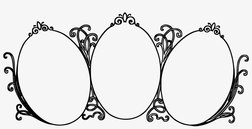 Big Image - Transparent Decorative Triple Gold Border Or Frames, transparent png download