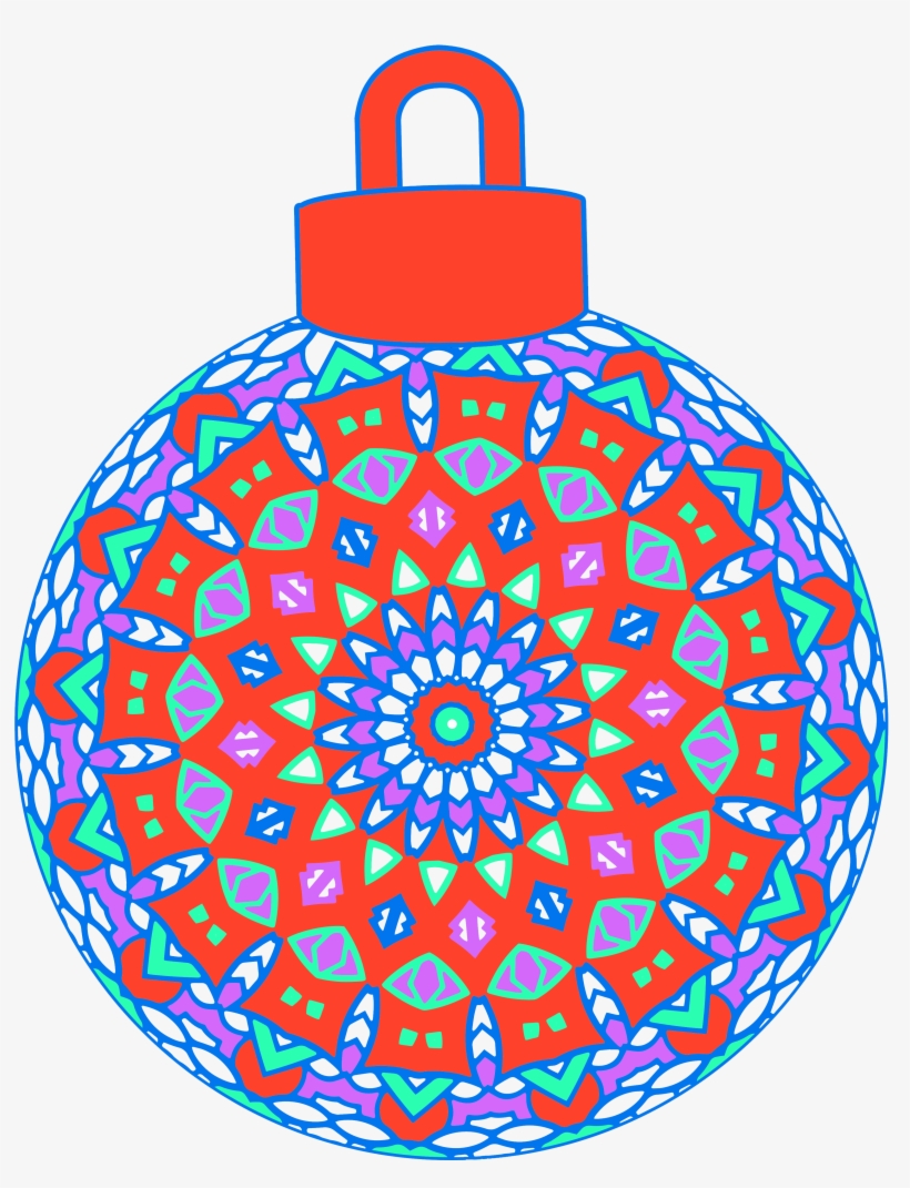 Colored White Line Design - Circle, transparent png download