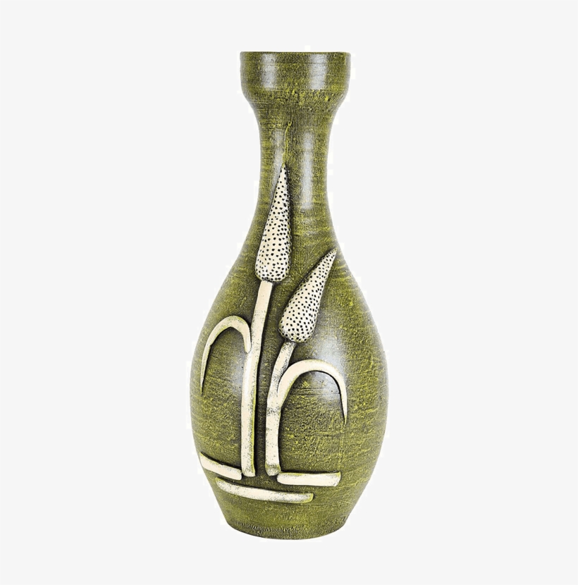 154238513502791452 Green Flower Vase - Vase, transparent png download