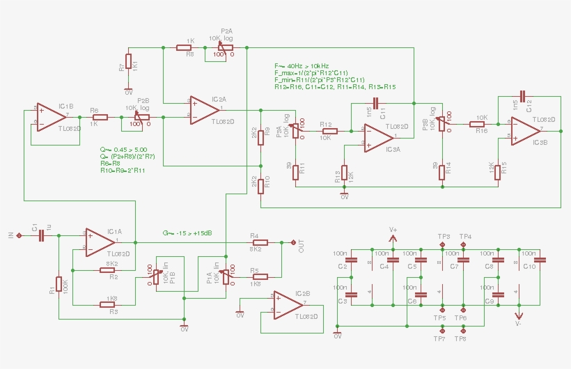 Parametric Equalizer Circuit Diagram