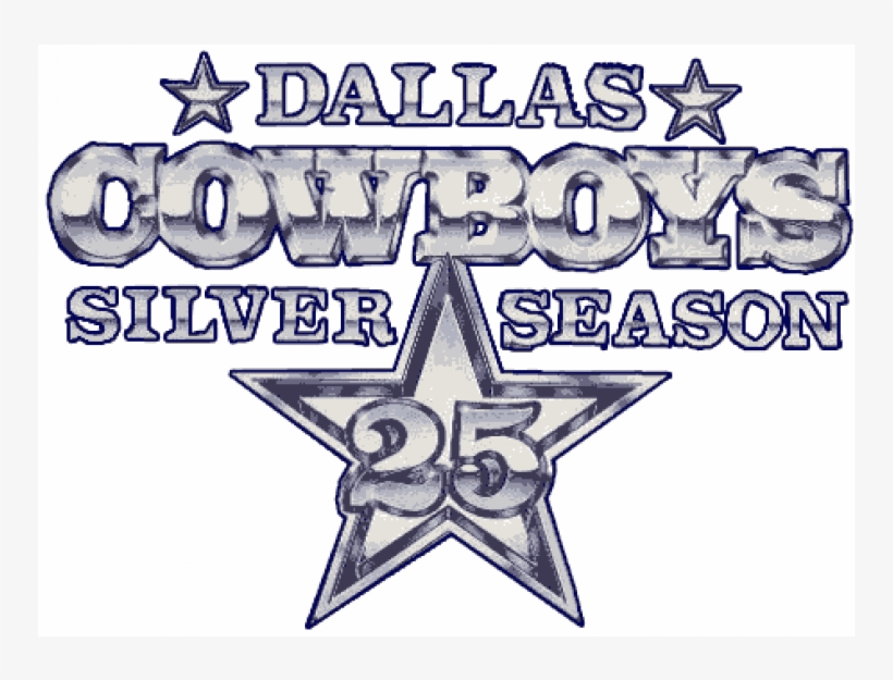 Dallas Cowboys Iron On Stickers And Peel-off Decals - Dallas Cowboys 25th Anniversary, transparent png download