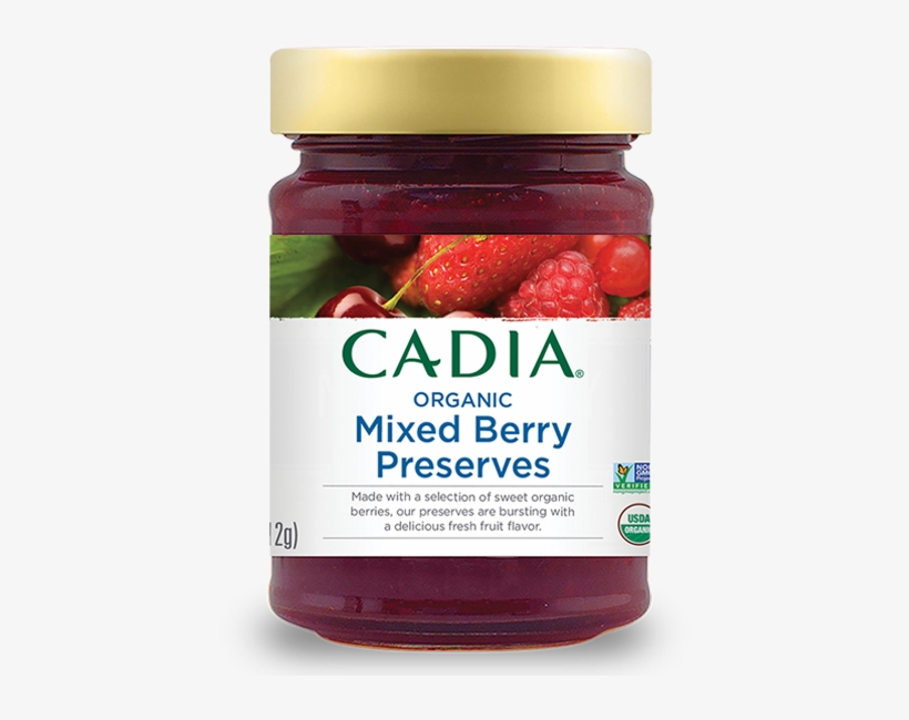 Cadia® Organic And Non-gmo Preserves Are Made With - Frutti Di Bosco, transparent png download