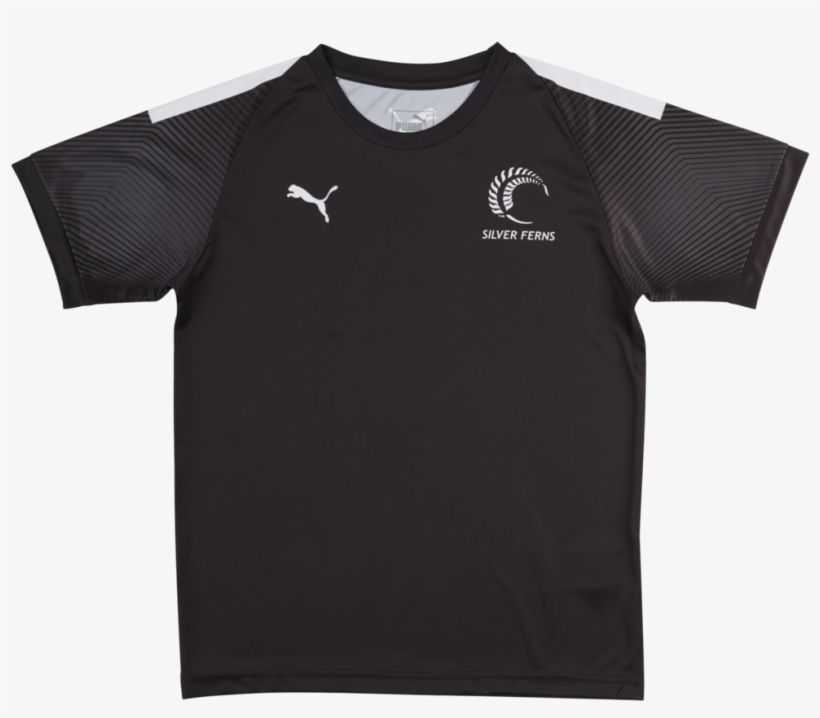 Puma Silver Ferns Youth Training Jersey Black/white - Guns N Roses Polo Shirt, transparent png download