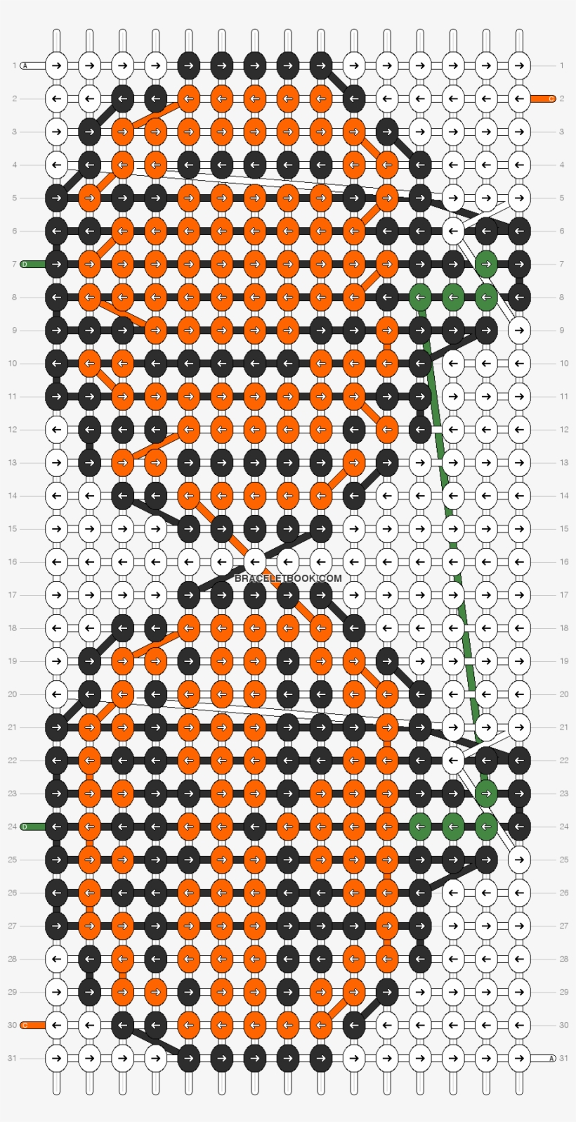 Pumpkin Friendship Bracelet Pattern Number - Jeux De Balayage Visuel, transparent png download