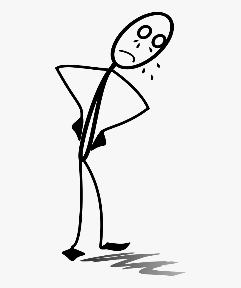 Similar Clip Art - Sad Stick Figure Png, transparent png download