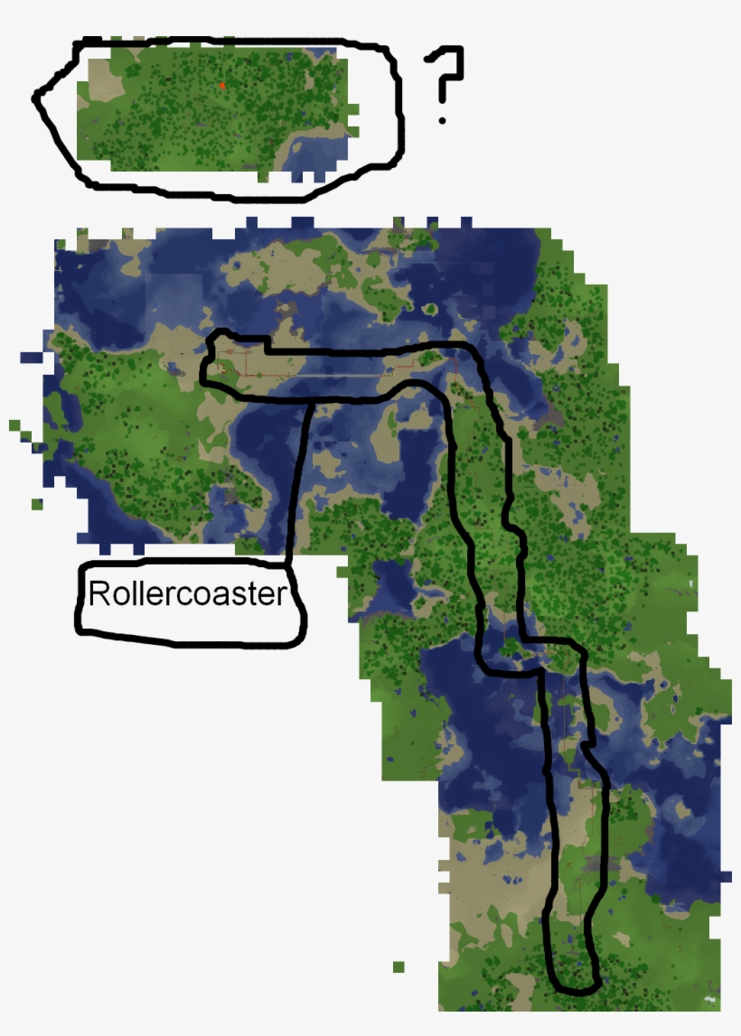 Minecraft Roller-coaster Achievment Issue - Minecraft Roller Coaster In Survival, transparent png download