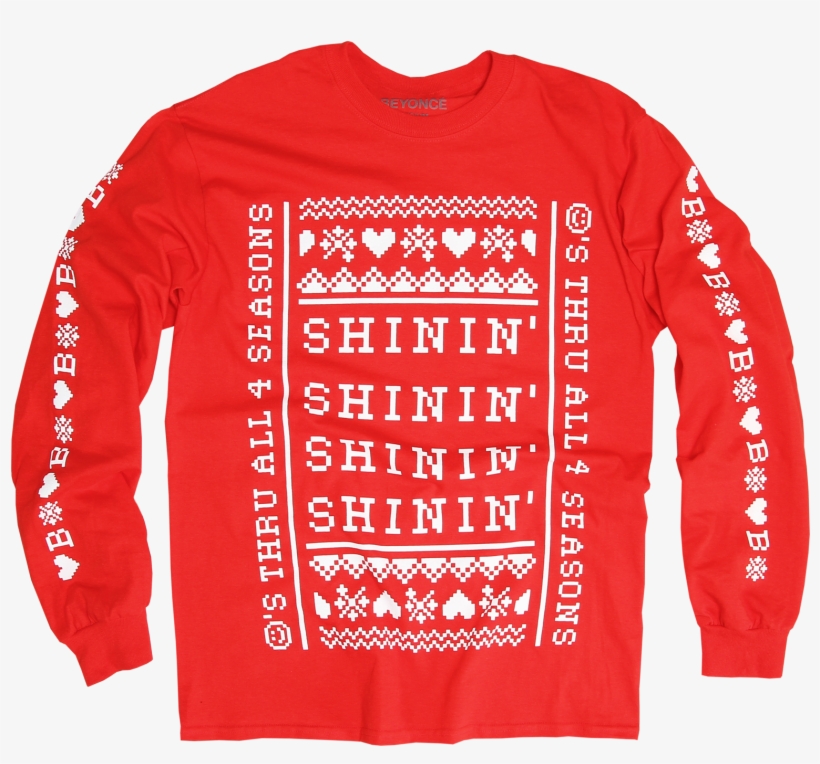 Where To Buy Beyonce's Holiday Merch For A Christmas - Sweatshirt, transparent png download