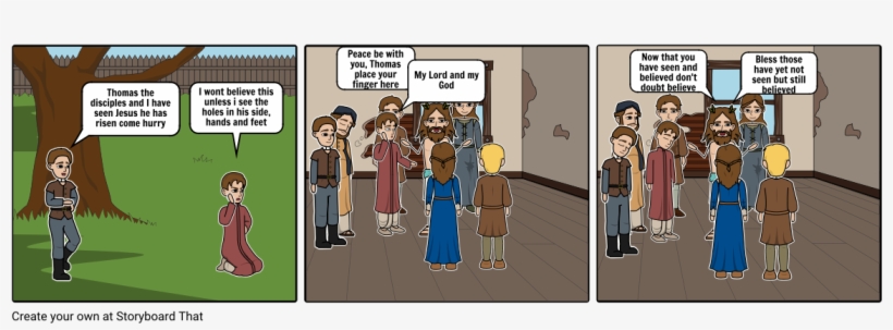 Jesus Appears To Thomas - Comics, transparent png download