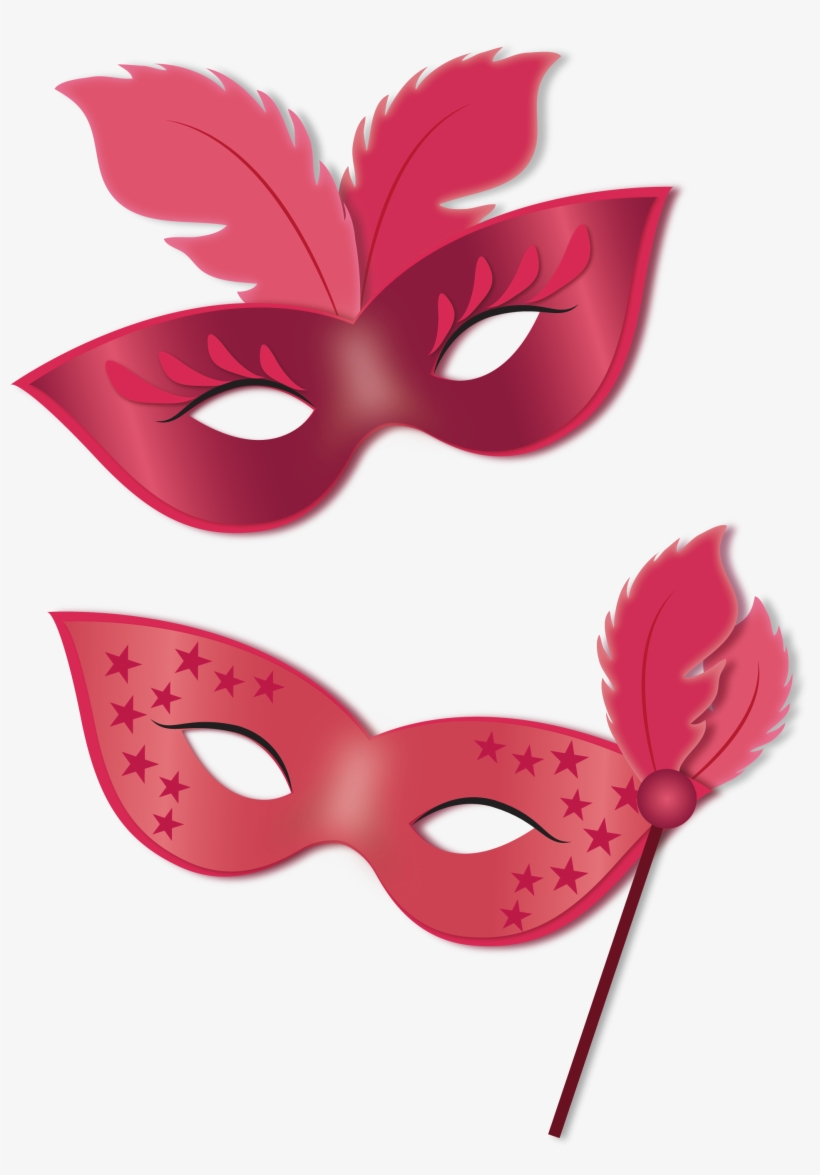 Banner Black And White Library Ball Red Carnival Transprent - Party Face Mask Png, transparent png download