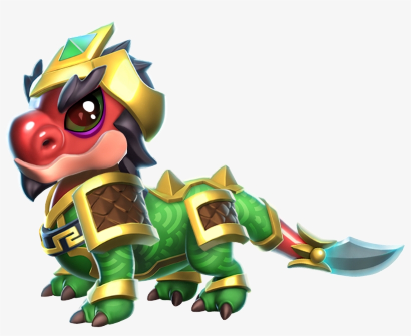 Guan Di Dragon Baby - Cartoon, transparent png download