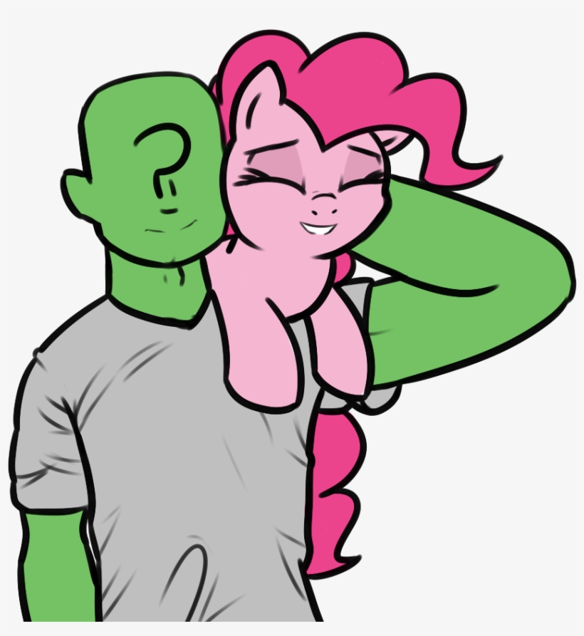 Neuro, Clothes, Eyes Closed, Female, Holding A Pony, - Cartoon, transparent png download