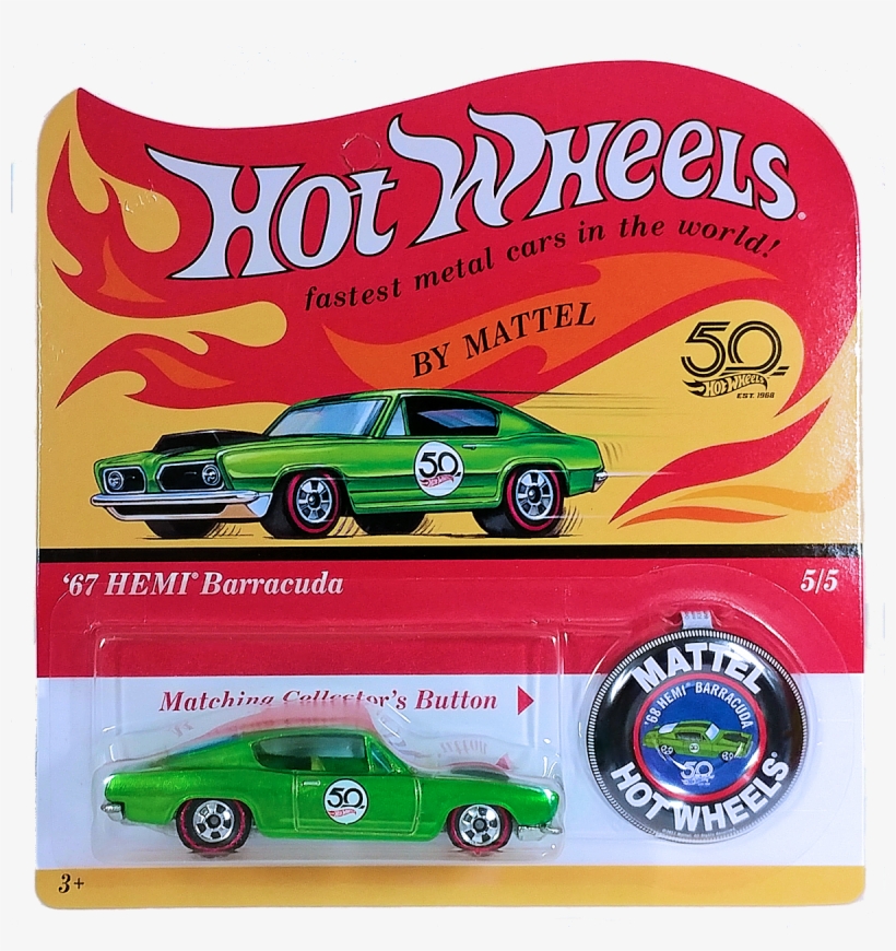 50th Originals Collection 5/5 - 67 Camaro Hot Wheels 50th Anniversary, transparent png download