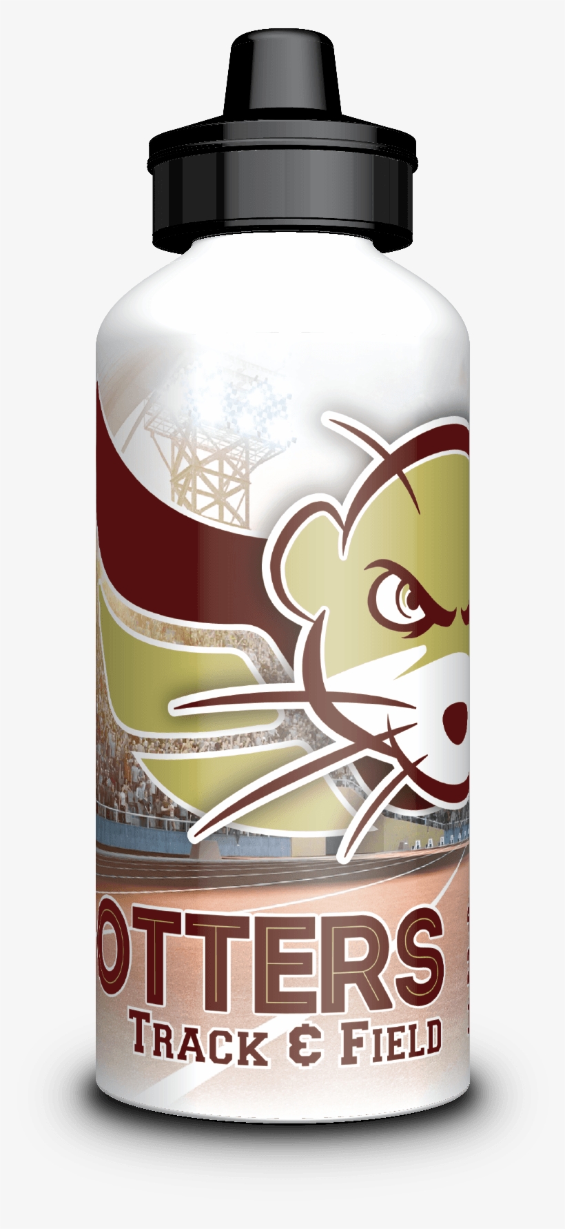 Ff Otters Track & Field - Water Bottle, transparent png download