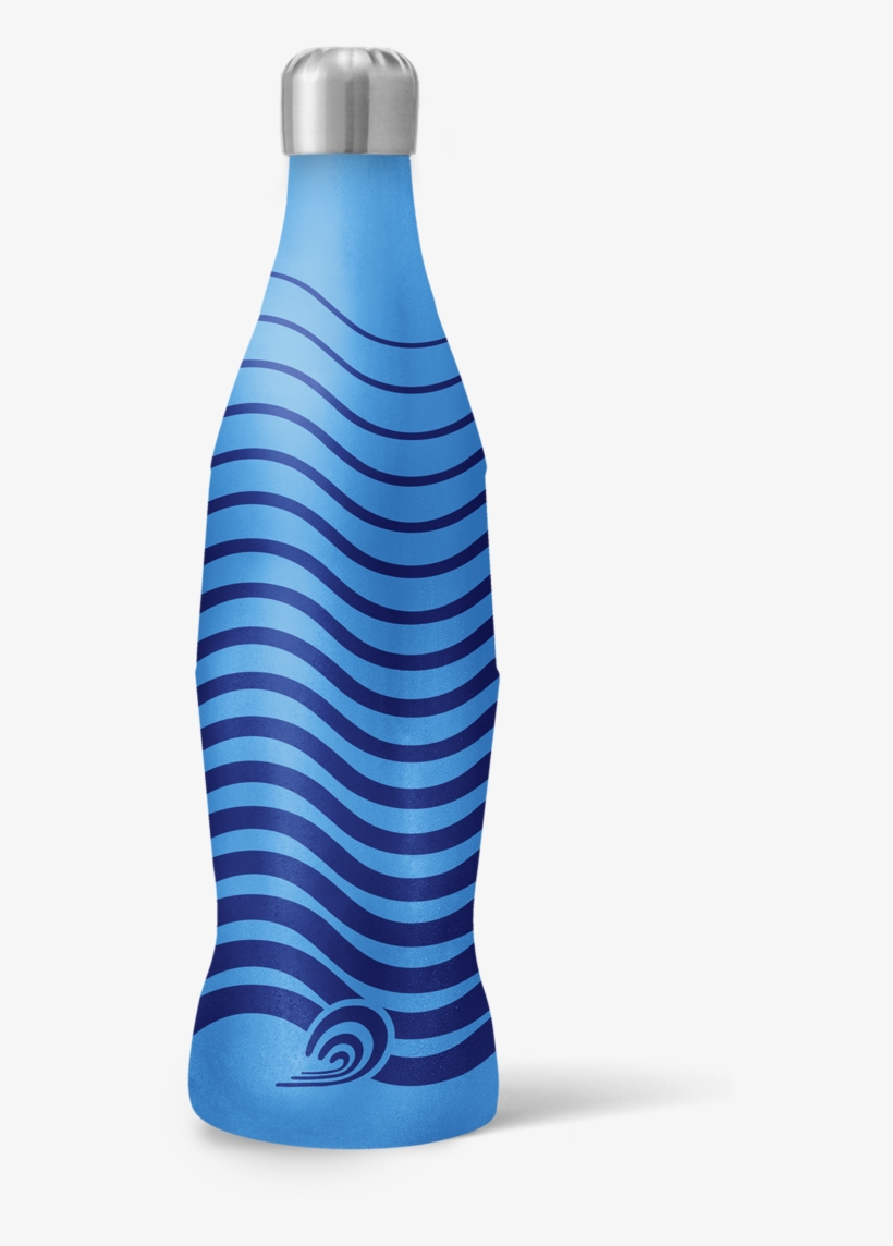 Coke Bottle Waves Final Detrás - Water Bottle, transparent png download