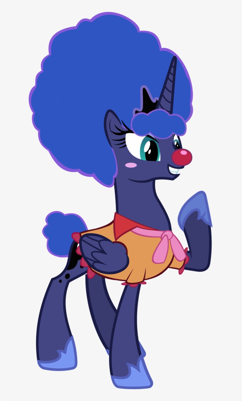 Afro Drawing Clown - Princess Luna, transparent png download
