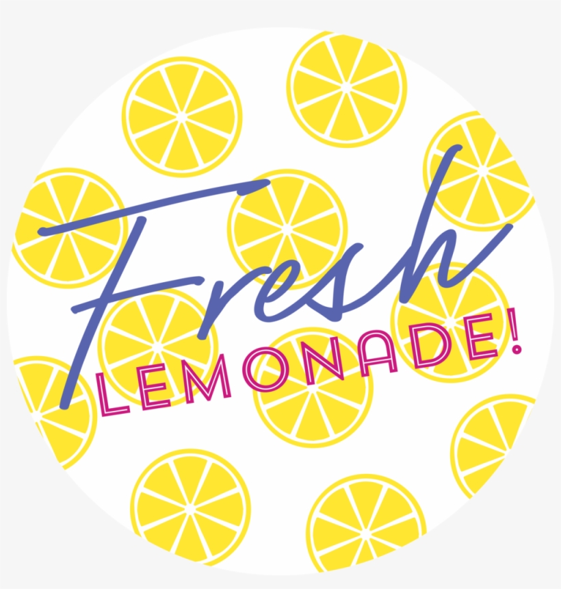 Lemonade Lollipop Signs - Circle, transparent png download