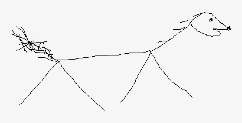 Pixilart Me As A Crappy Horse Mkll - Line Art, transparent png download