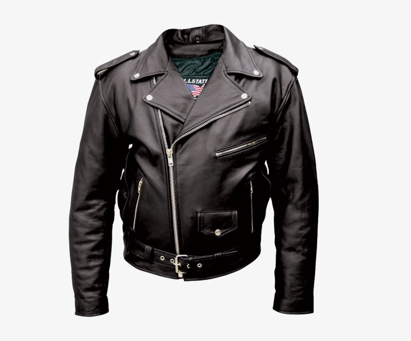 Leather Motorcycle Jacket, transparent png download
