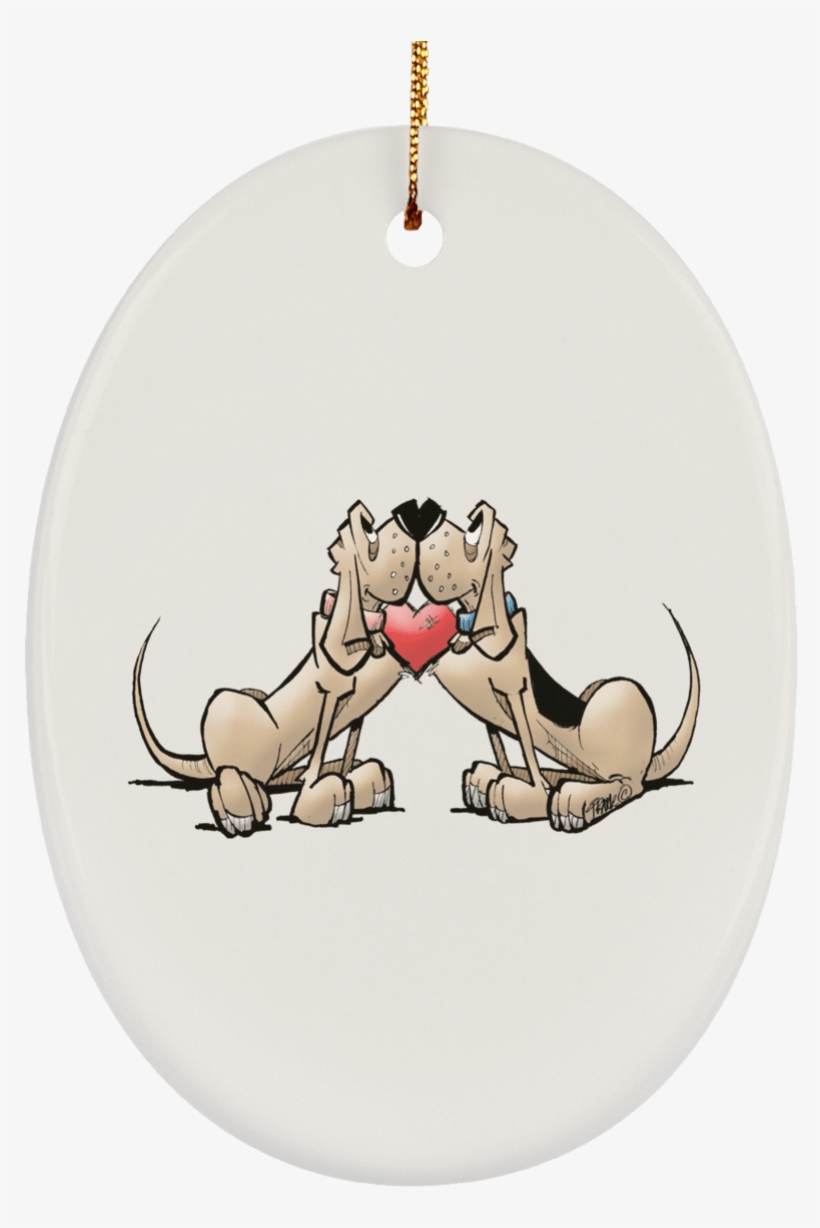 Hound Love Ceramic Oval Ornament - African Elephant, transparent png download