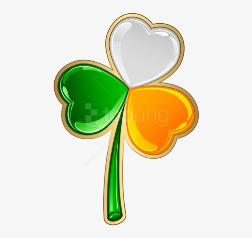 Free Png Download St Patrick's Irish Shamrock Png Images - Irish Shamrock Transparent Background, transparent png download