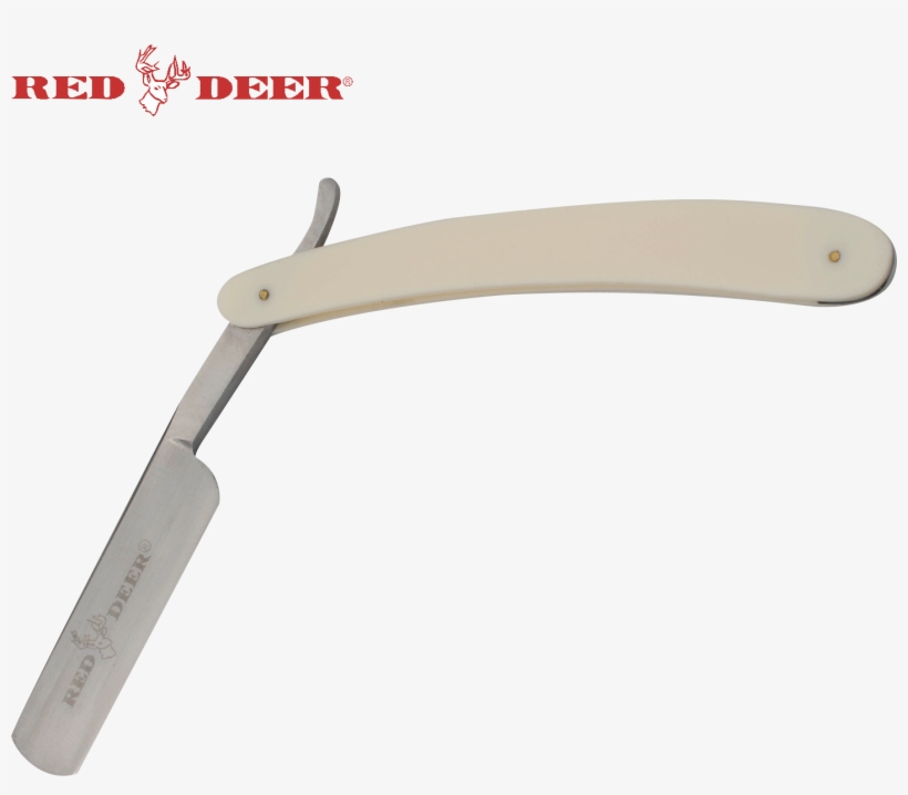 Off White Red Deer Shaving Barber Vintage Straight - Blade, transparent png download