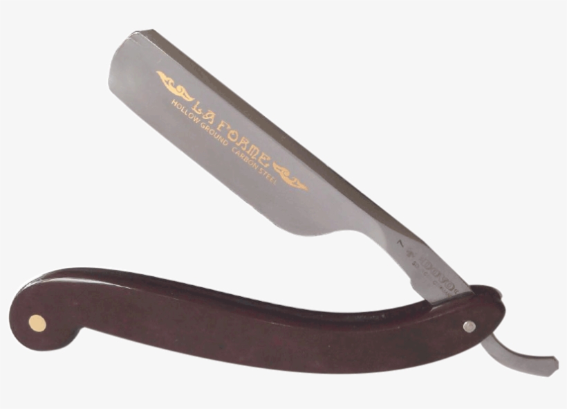 Dovo 6/8" La Forme Burgundy Pakkawood Straight Razor - Blade, transparent png download